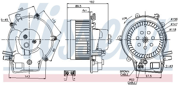 NISSENS Elektromotor, Innenraumgebläse