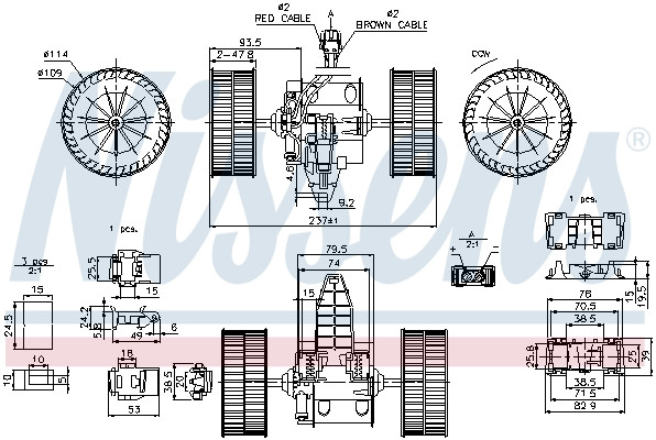 NISSENS Elektromotor, Innenraumgebläse