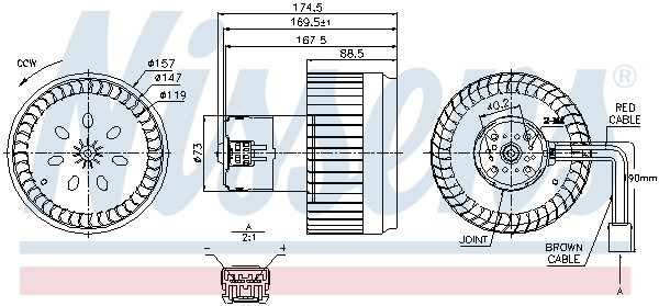 NISSENS Elektromotor, Innenraumgebläse