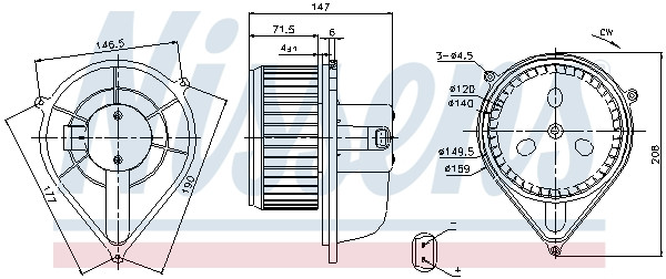NISSENS Elektromotor, Innenraumgebläse