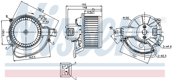 NISSENS Elektromotor, Innenraumgebläse
