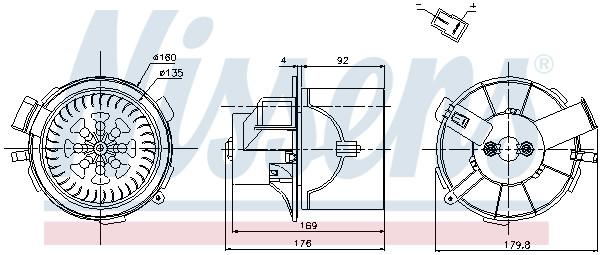 NISSENS Elektromotor, Innenraumgebläse