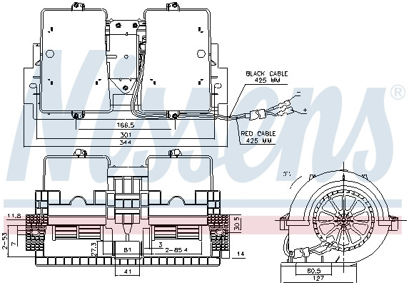 NISSENS Elektromotor, Innenraumgebläse