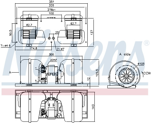 NISSENS Elektromotor, Innenraumgebläse