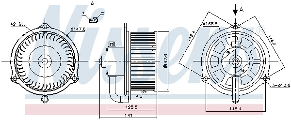 NISSENS Elektromotor, Innenraumgebläse