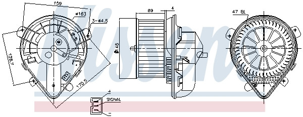 NISSENS Elektromotor, Innenraumgebläse