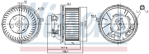 NISSENS Elektromotor, Innenraumgebläse