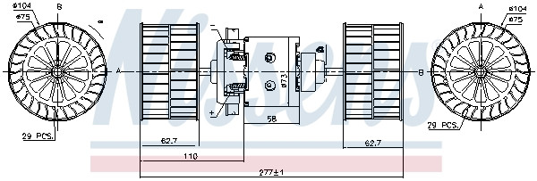 NISSENS Elektromotor, Innenraumgebläse