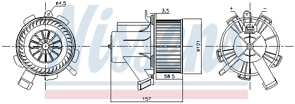 NISSENS Elektromotor, Innenraumgebläse