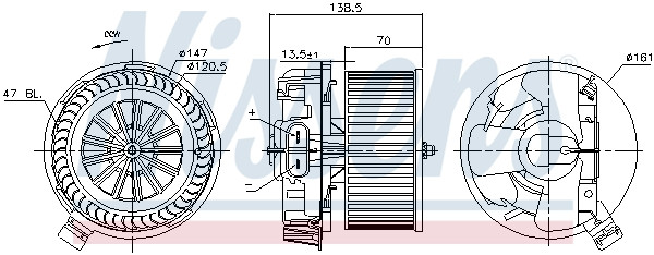 NISSENS Elektromotor, Innenraumgebläse