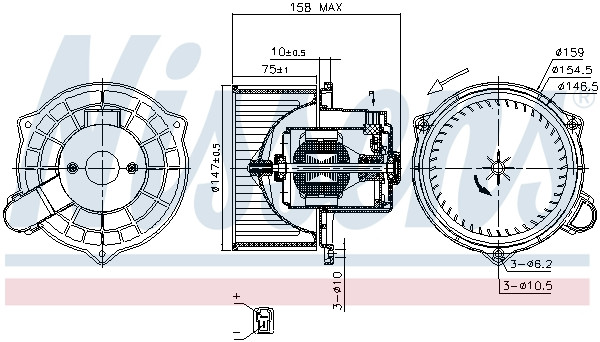 NISSENS Elektromotor, Innenraumgebläse