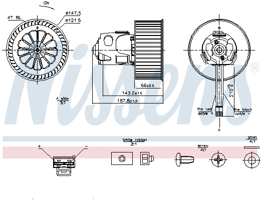 NISSENS Elektromotor, Innenraumgebläse