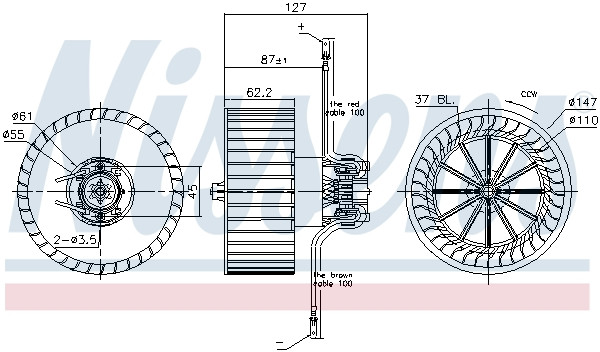 NISSENS Elektromotor, Innenraumgebläse