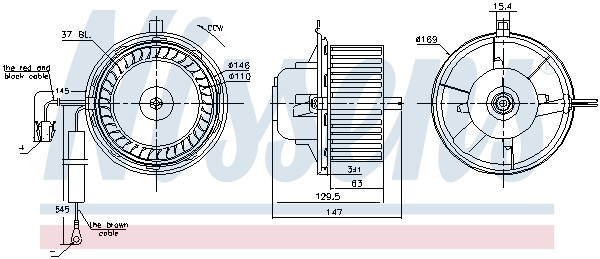 NISSENS Elektromotor, Innenraumgebläse