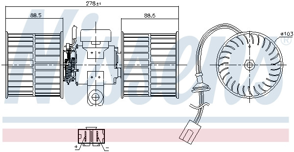 NISSENS Elektromotor, Innenraumgebläse