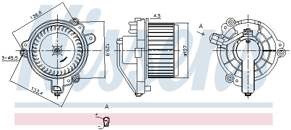 NISSENS Elektromotor, Innenraumgebläse