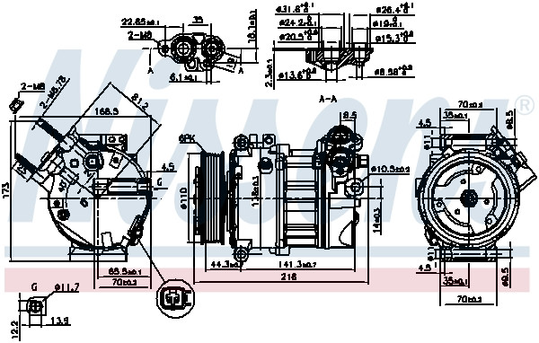 NISSENS Kompressor, Klimaanlage