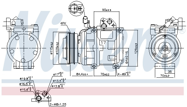 NISSENS Kompressor, Klimaanlage