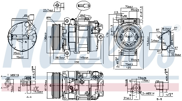 NISSENS Kompressor, Klimaanlage