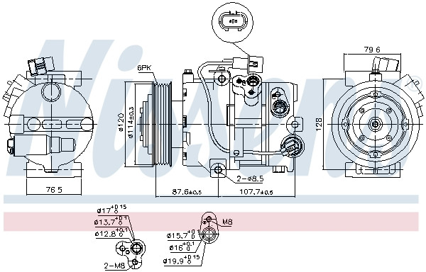 NISSENS Kompressor, Klimaanlage