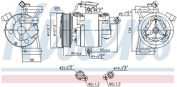 NISSENS Kompressor, Klimaanlage