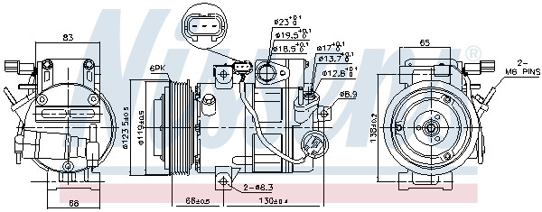 NISSENS Kompressor, Klimaanlage