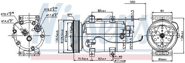 NISSENS Kompressor, Klimaanlage