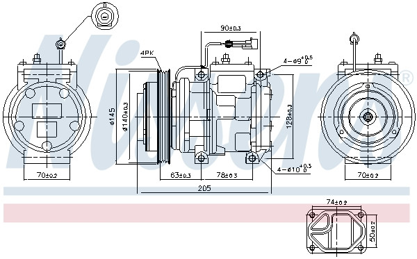 NISSENS Kompressor, Klimaanlage
