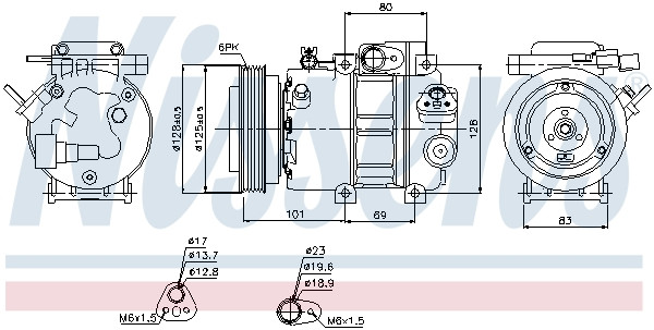 NISSENS Kompressor, Klimaanlage