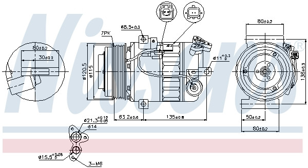 NISSENS Kompressor, Klimaanlage