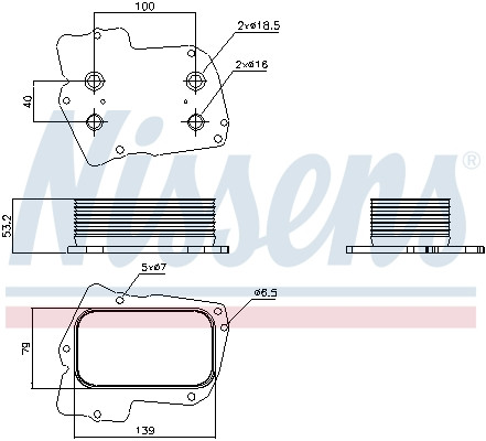 NISSENS Ölkühler, Motoröl