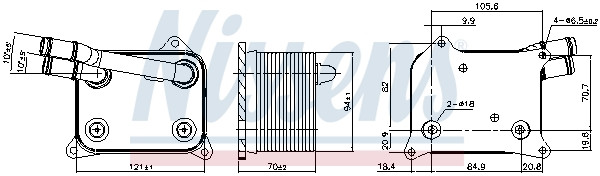 NISSENS Ölkühler, Motoröl