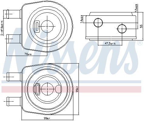NISSENS Ölkühler, Motoröl