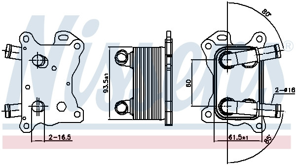 NISSENS Ölkühler, Motoröl
