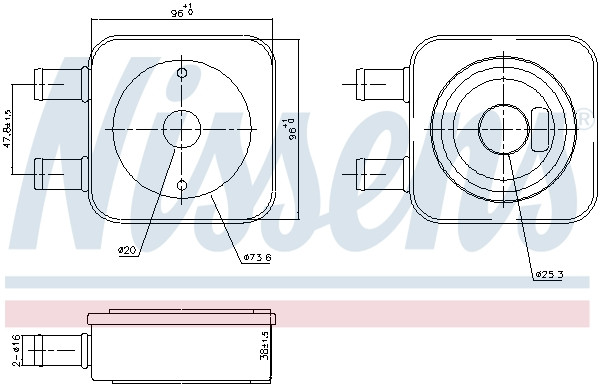 NISSENS Ölkühler, Automatikgetriebe