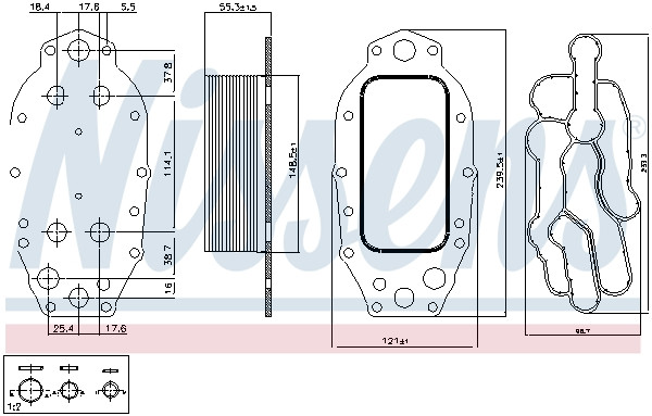 NISSENS Ölkühler, Motoröl