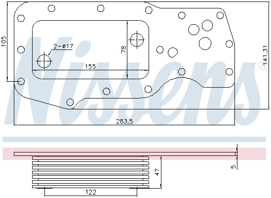 NISSENS Ölkühler, Motoröl