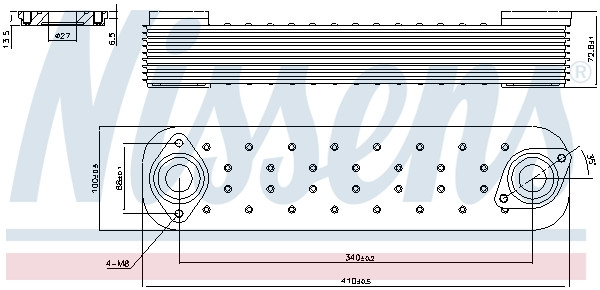 NISSENS Ölkühler, Motoröl