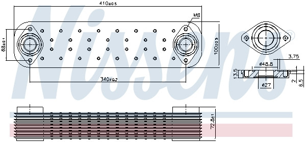NISSENS Ölkühler, Motoröl