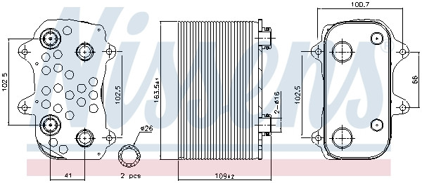NISSENS Ölkühler, Automatikgetriebe