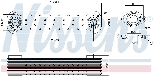NISSENS Ölkühler, Motoröl