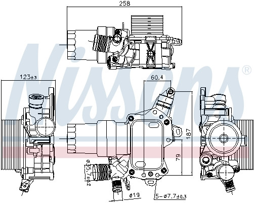 NISSENS Ölkühler, Motoröl