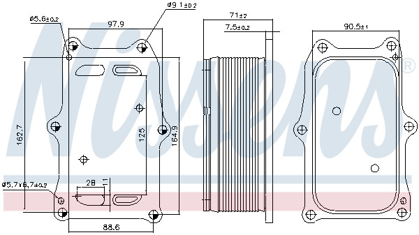 NISSENS Ölkühler, Motoröl