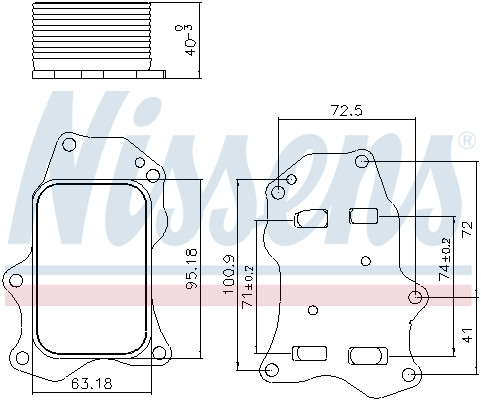 NISSENS Ölkühler, Motoröl