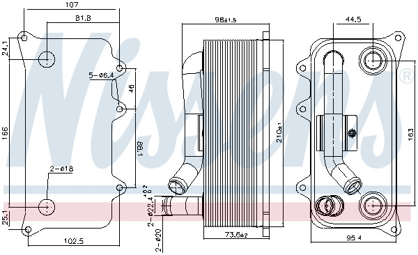 NISSENS Ölkühler, Motoröl