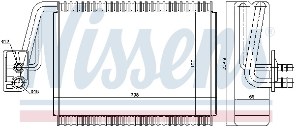 NISSENS Verdampfer, Klimaanlage