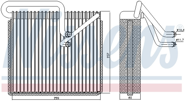 NISSENS Verdampfer, Klimaanlage