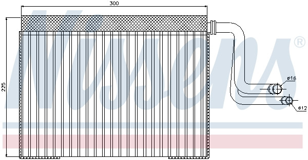 NISSENS Verdampfer, Klimaanlage
