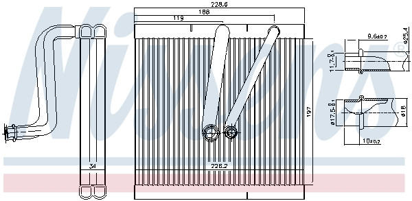 NISSENS Verdampfer, Klimaanlage