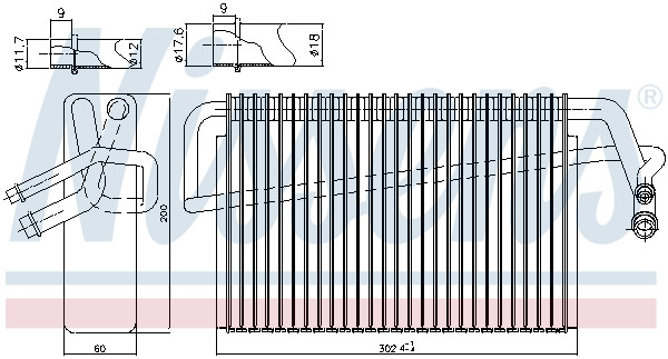 NISSENS Verdampfer, Klimaanlage